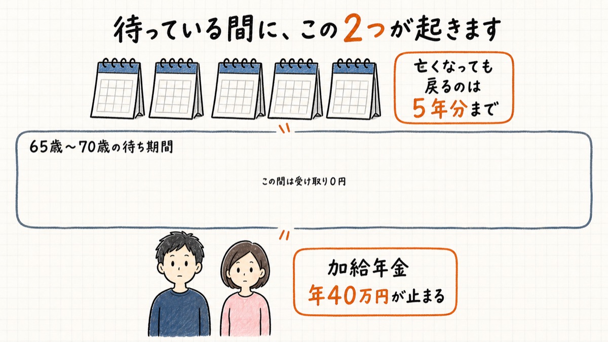 待っている間に起きる2つのこと